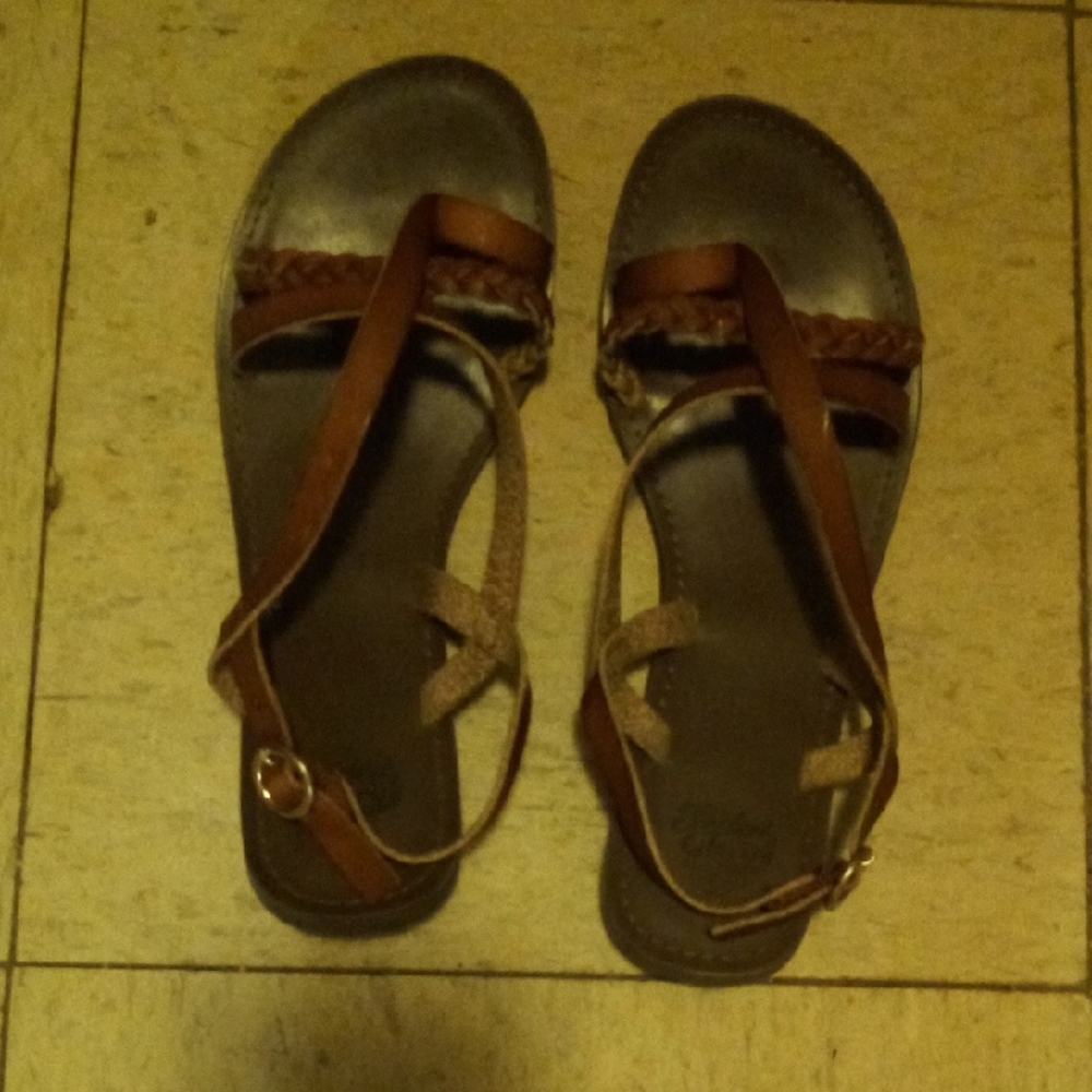 Brown Strappy Sandals